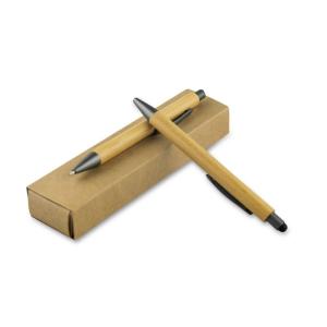 Bambusowy zestaw piśmienny, długopis touch pen i ołówek mechaniczny | Wallace - V9342-17