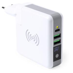 Bezprzewodowy power bank 6700 mAh, ładowarka bezprzewodowa 5W - V3963-02