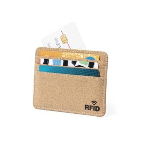Korkowe etui na karty kredytowe, ochrona RFID - V1106-00