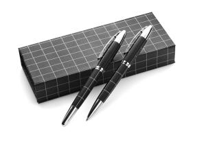 Zestaw piśmienny, długopis i pióro kulkowe - V1420-03