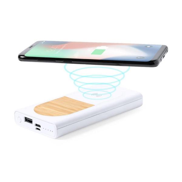 Bezprzewodowy power bank 8000 mAh, ładowarka bezprzewodowa 15W - V8324-02-1460490