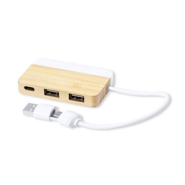 Bambusowy hub USB i USB typu C - V1132-00-1467710