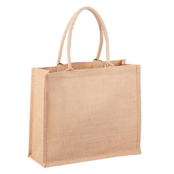 Torba na zakupy z juty Natural Shopper, beżowy-1637958