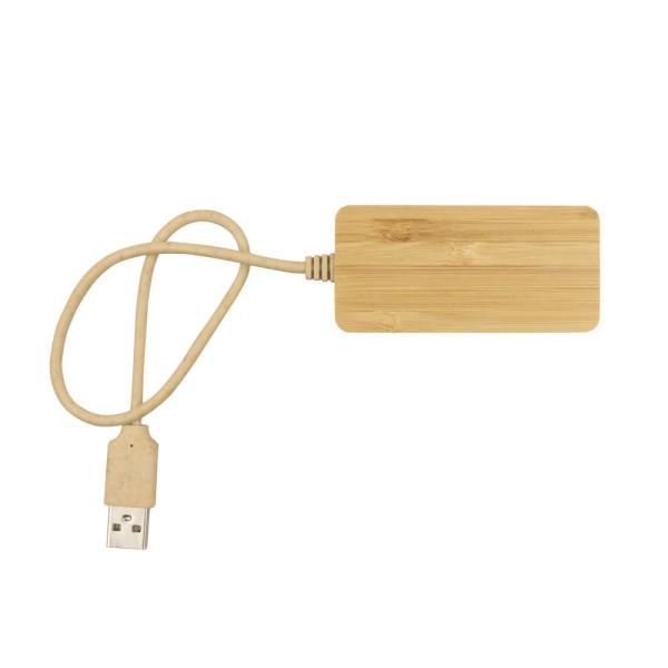 Bambusowy hub USB i USB typu C B'RIGHT | Kenzie - V7283-17-1467862