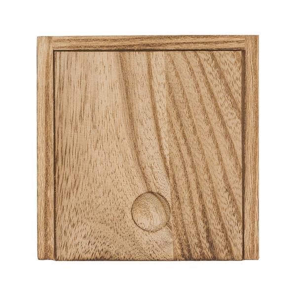 Świeca w drewnianym pudełku Silia, brązowy-1639731