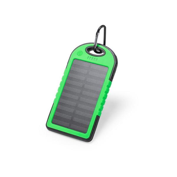 Wodoodporny power bank 4000 mAh, ładowarka słoneczna - V0354-06-1480902