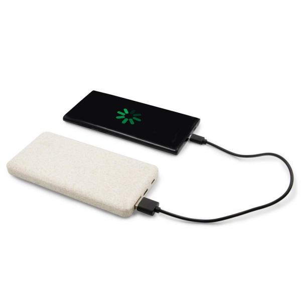 Power bank 8000 mAh ze słomy pszenicznej | Jenkins - V0725-00-1462854