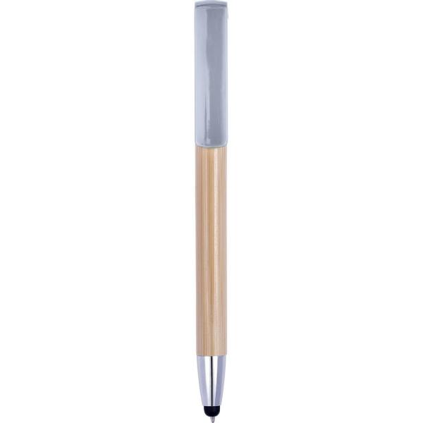 Bambusowy długopis, touch pen, stojak na telefon - V1929-32-1478895