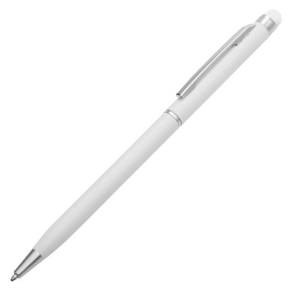 Długopis aluminiowy Touch Tip, biały-1635862