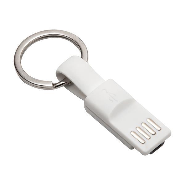 Brelok USB Hook Up, biały-1637035
