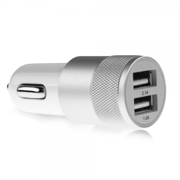 Metalowa ładowarka samochodowa x2 USB IMMC014177-168058