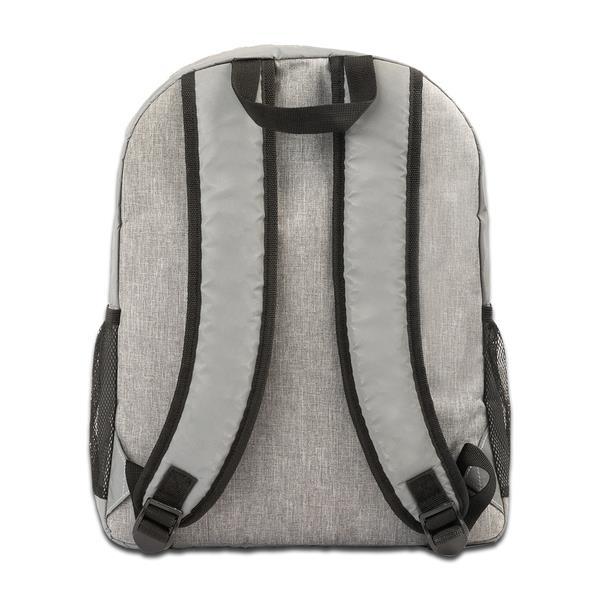 Plecak odblaskowy na laptop Antar, srebrny-1639804