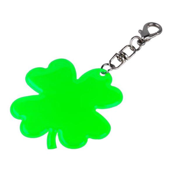 Brelok odblaskowy Lucky Clover, zielony-1635131