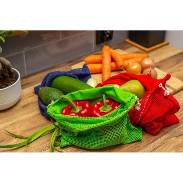 Bawełniany worek na owoce i warzywa, duży | Kelly - V0055-04-1467347