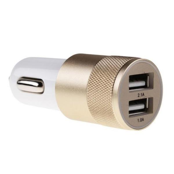 Metalowa ładowarka samochodowa x2 USB IMMC014198-168053