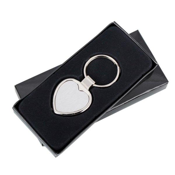 Brelok metalowy Stout Heart, srebrny-1634570