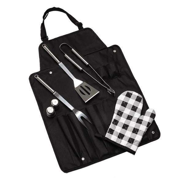 Fartuch grillowy Steakout, czarny-1637297