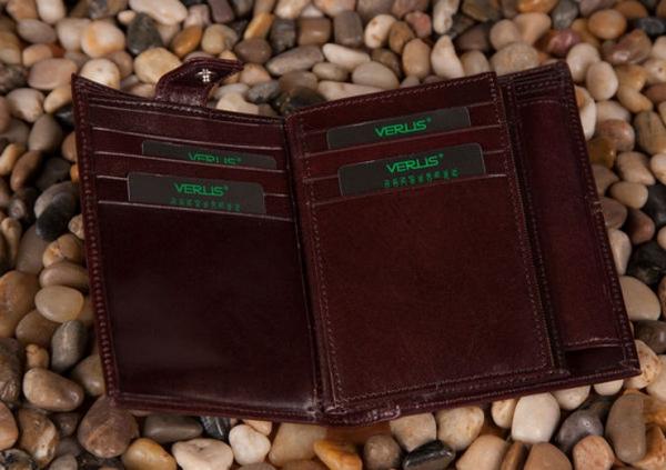 Męski portfel Verus London 90 brązowy