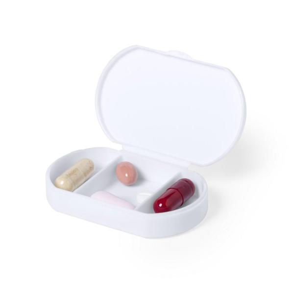 Antybakteryjny pojemnik na tabletki z 3 przegrodami - V8862-02-1455385