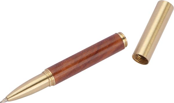 Zestaw piśmienniczy z drewna i mosiądzu-1195228