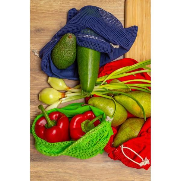 Bawełniany worek na owoce i warzywa, duży | Kelly - V0055-04-1467348