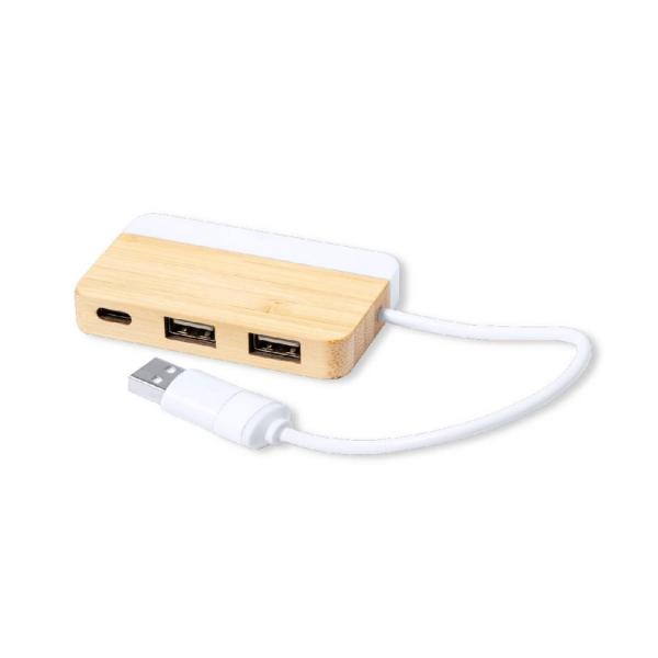 Bambusowy hub USB i USB typu C - V1132-00-1467711