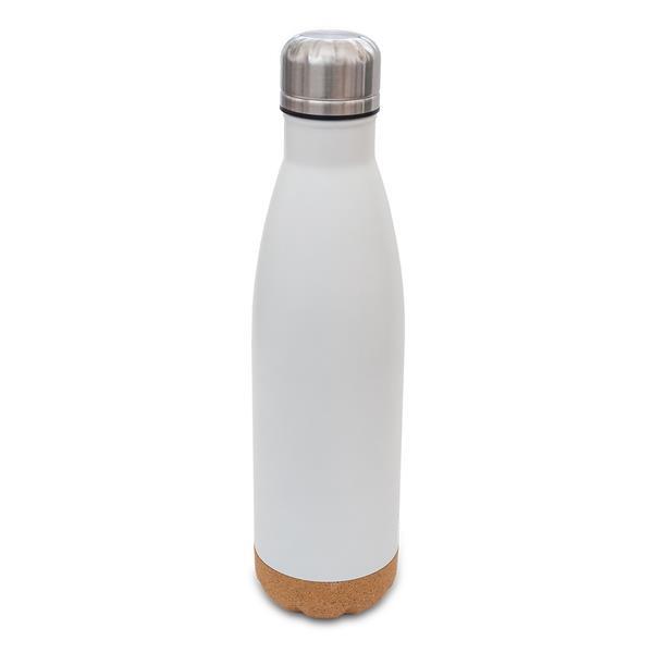 Butelka próżniowa z korkowym spodem Jowi 500 ml, biały-1638810