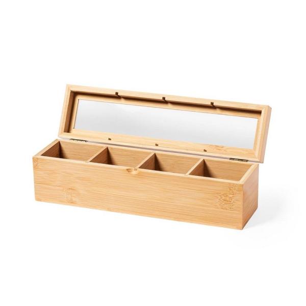 Bambusowe pudełko na herbatę - V8220-18-1460162