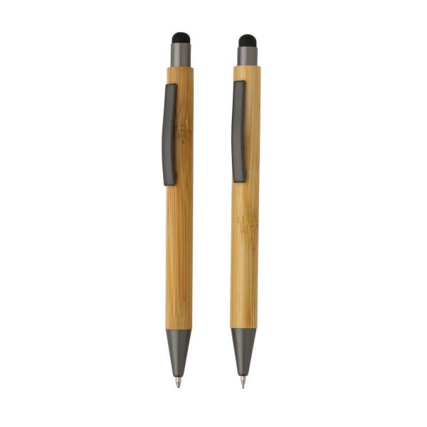 Bambusowy zestaw piśmienny, długopis i ołówek - P611.109-1464399