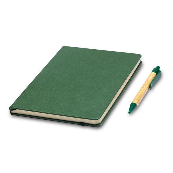 Zestaw upominkowy notes z długopisem Forest, zielony-1639452