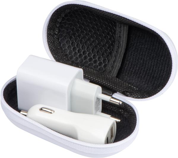Zestaw ładowarka samochodowa i wtyczka ładująca USB i USB typu C-1189933
